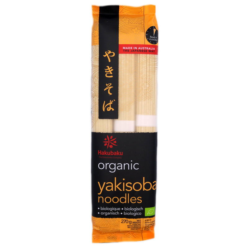 Hakubaku Organic Yakisoba Noodles 270g | Tuk Tuk Mart
