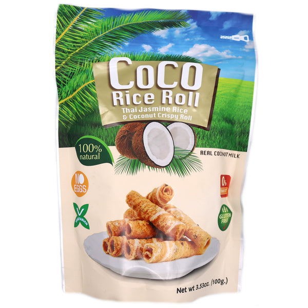 Coco Rice & Coconut Crispy Roll 100g | Tuk Tuk Mart