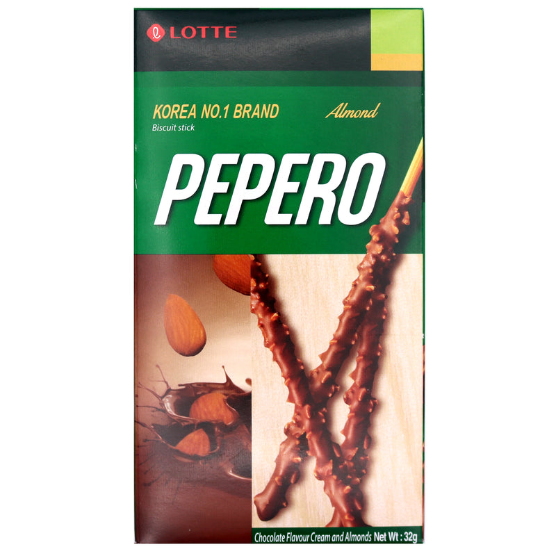 Lotte Pepero Almond Flavour 37g - Tuk Tuk Mart