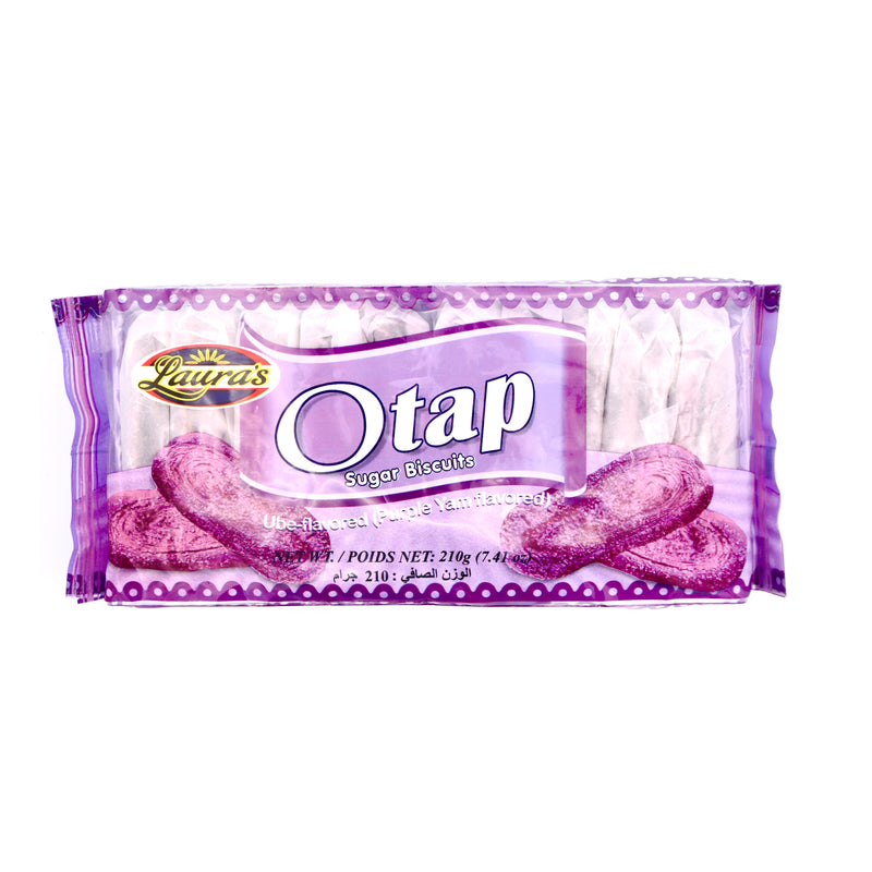Laura's Otap Ube Purple Yam Sugar Biscuits 210g | Tuk Tuk Mart