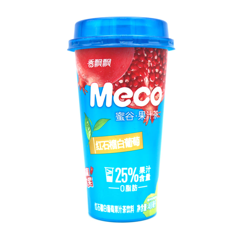 Xiang Piao Piao Meco Pomegranate & White Grape Juice 香飄飄密谷果汁茶(紅石榴白葡萄) 400ml | Tuk Tuk Mart
