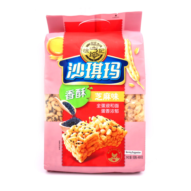 HSU Sesame Sachima 徐福记沙琪玛(香酥芝麻味) 469g | Tuk Tuk Mart
