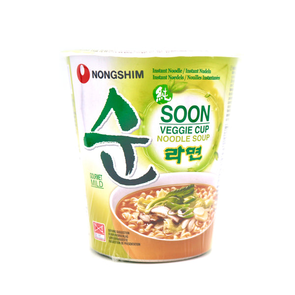 Nongshim Soon Veggie Ramen Cup Noodle Soup 67g | Tuk Tuk Mart