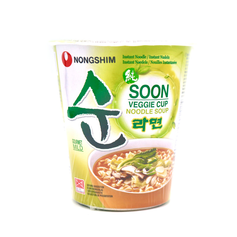 Nongshim Soon Veggie Ramen Cup Noodle Soup 67g | Tuk Tuk Mart