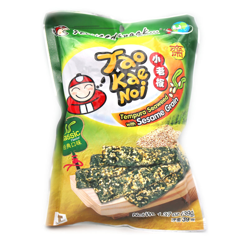 Tao Kae Noi Brand Tempura Seaweed with Sesame Grain 39g | Tuk Tuk Mart