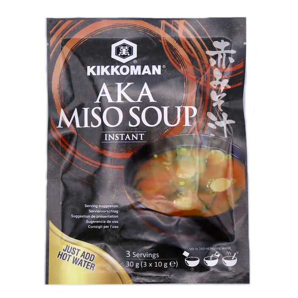 Kikkoman Instant Aka Miso Soup Red 30g (3x10g) | Tuk Tuk Mart