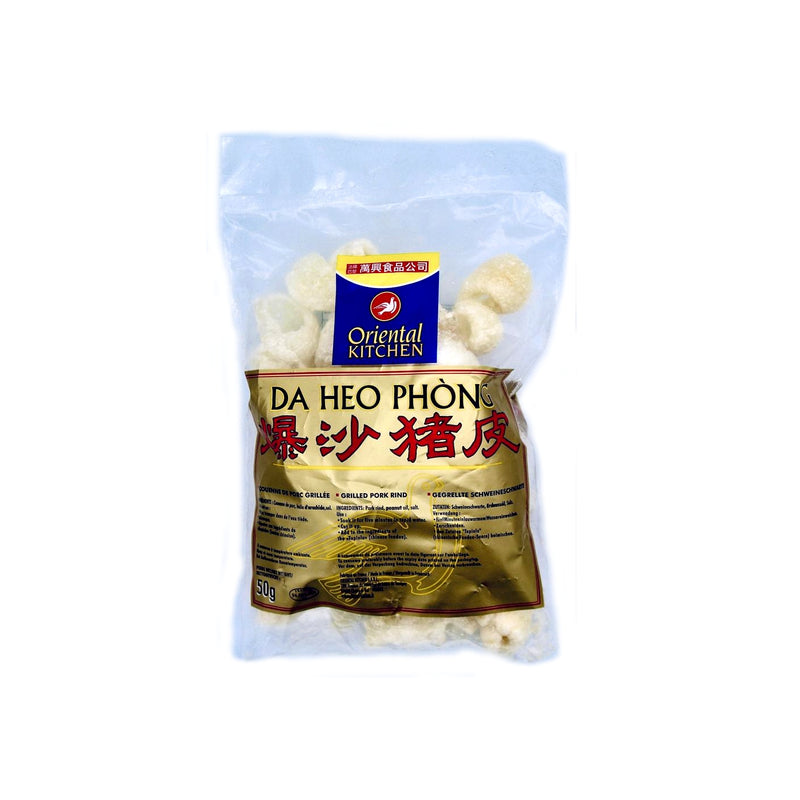 Oriental Kitchen Grilled Pork Rind (Da Heo Phong) 爆沙豬皮 50g | Tuk Tuk Mart