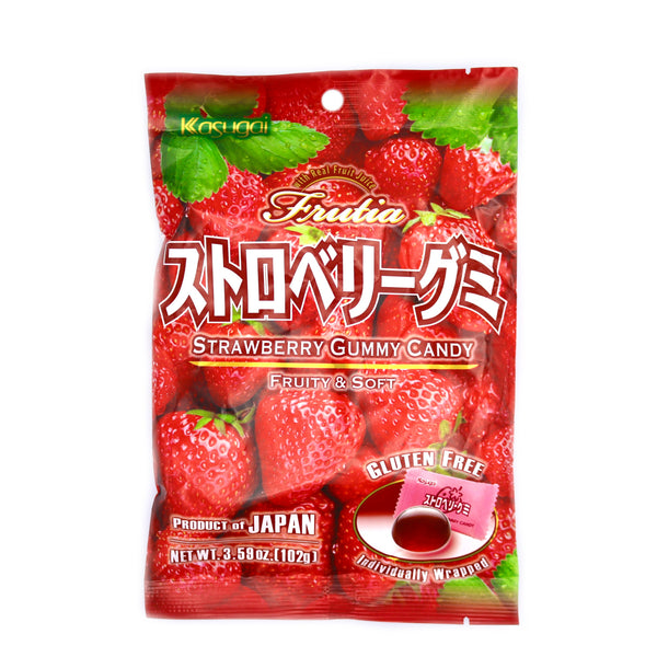 Kasugai Fruitia Strawberry Gummy 102g | Tuk Tuk Mart