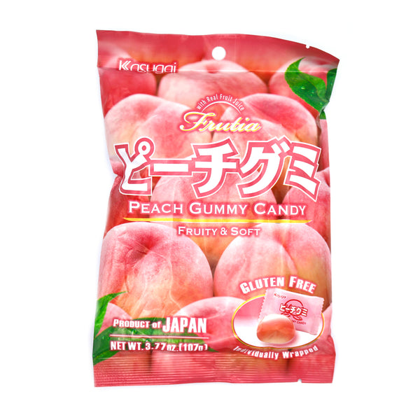 Kasugai Fruitia Peach Gummy Candy 107g | Tuk Tuk Mart
