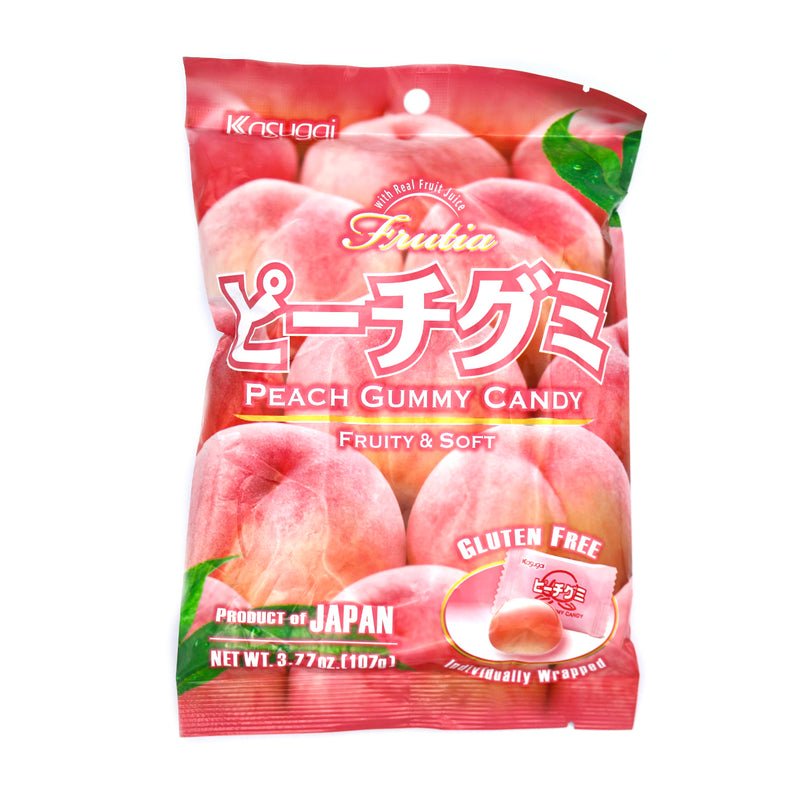 Kasugai Fruitia Peach Gummy Candy 107g | Tuk Tuk Mart
