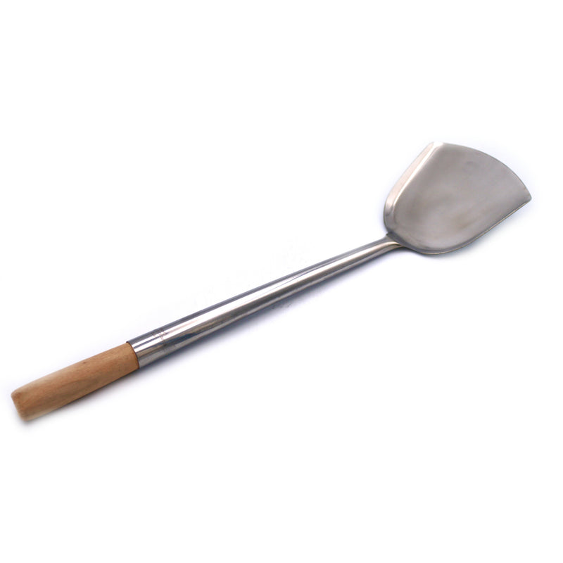 Metal Spatula with wooden handle 40cm | Tuk Tuk Mart