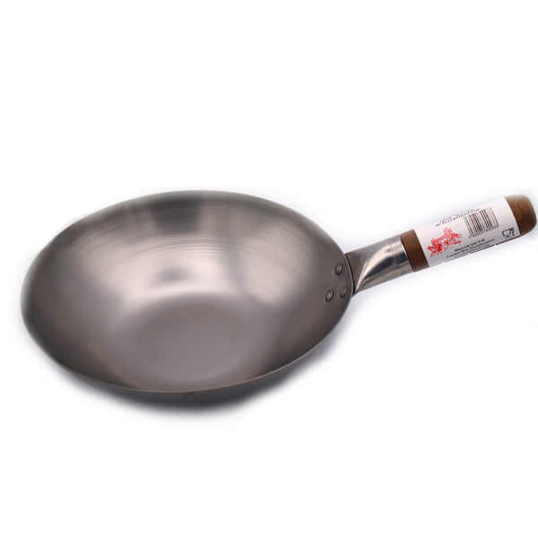 Carbon Steel 10'' Flat Bottom Wok | Tuk Tuk Mart