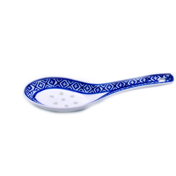 Hancock Brand Chinese Blue Design Spoon 4.3cmx13cm | Tuk Tuk Mart