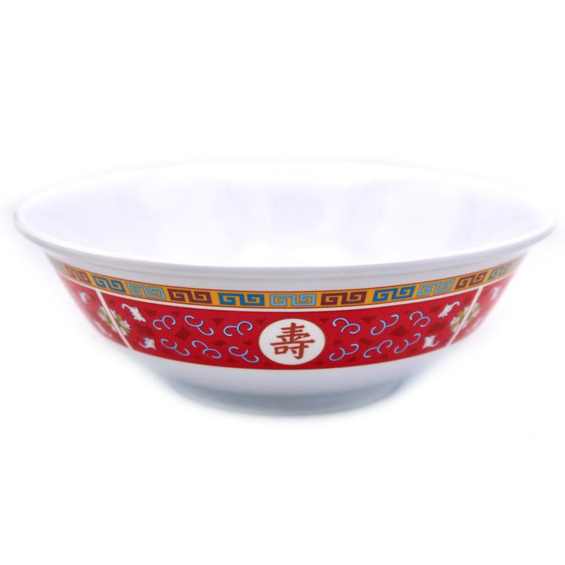 Chinese Red Design Melamine Bowl 20cm | Tuk Tuk Mart