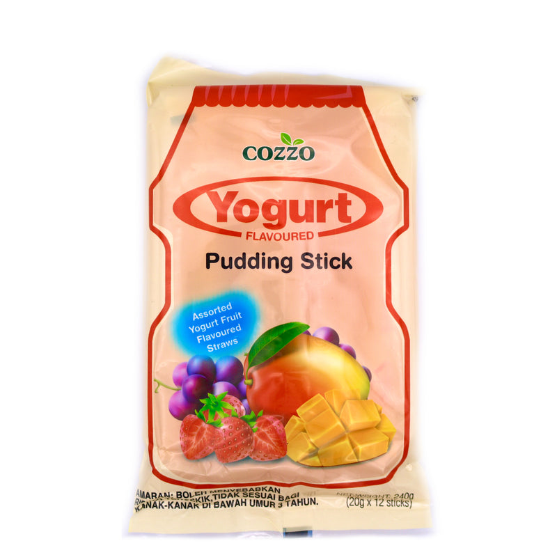 Cozzo Yoghurt Assorted Flavoured Pudding Stick (20g x12) 240g | Tuk Tuk Mart