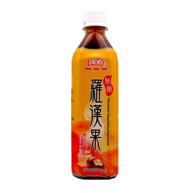 Hung Fook Tong Grosvenor Momordica Fruit Drink 鴻福堂無糖羅漢果 500ml | Tuk Tuk Mart