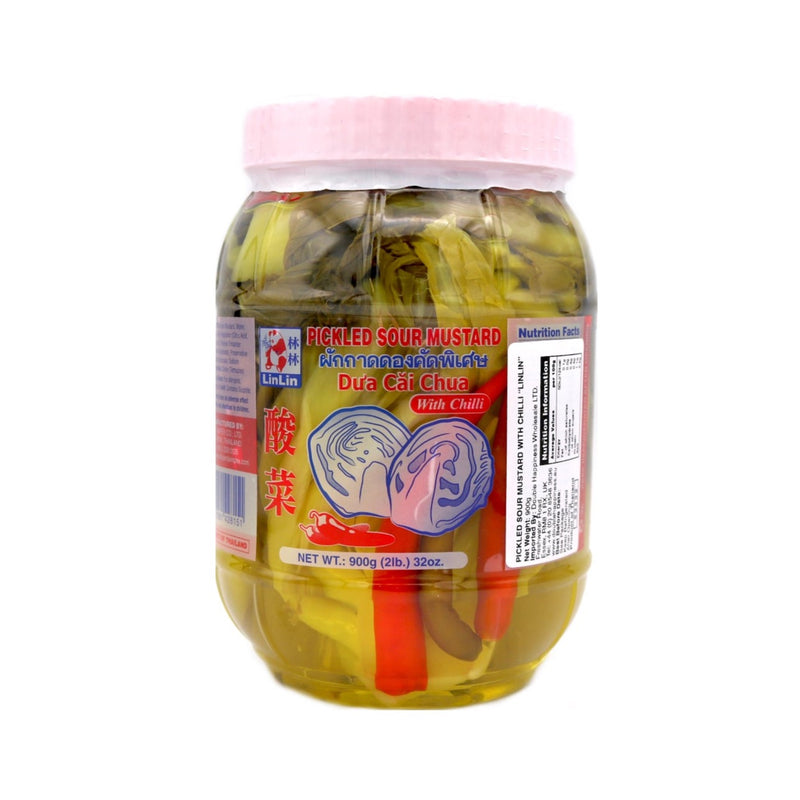 LinLin Pickled Sour Mustard with Chilli 900g | Tuk Tuk Mart