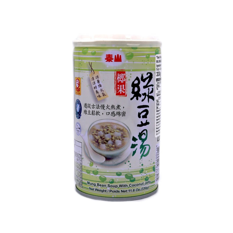 Taisun Mung Bean Soup with Coconut Jelly 泰山椰果綠豆湯 330g | Tuk Tuk Mart