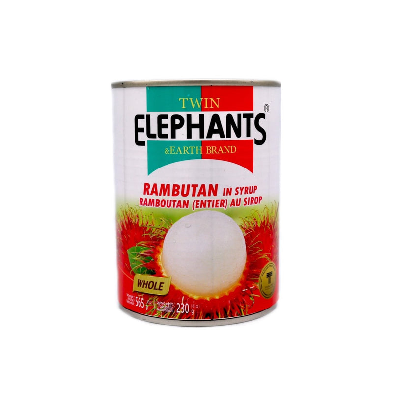 Twin Elephants Rambutan in Syrup (Whole) 565g | Tuk Tuk Mart