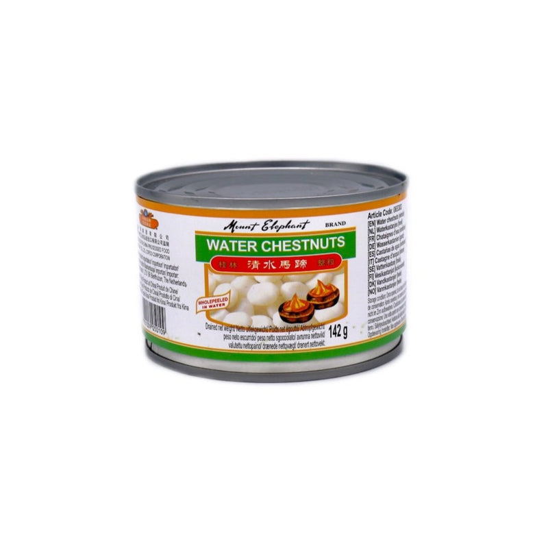 Mount Elephant Water Chestnuts Whole in Water 227g | Tuk Tuk Mart