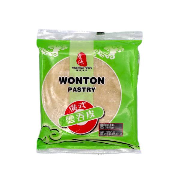 Freshasia Foods Wonton Pastry 廣式雲吞皮 300g (Frozen) | Tuk Tuk Mart