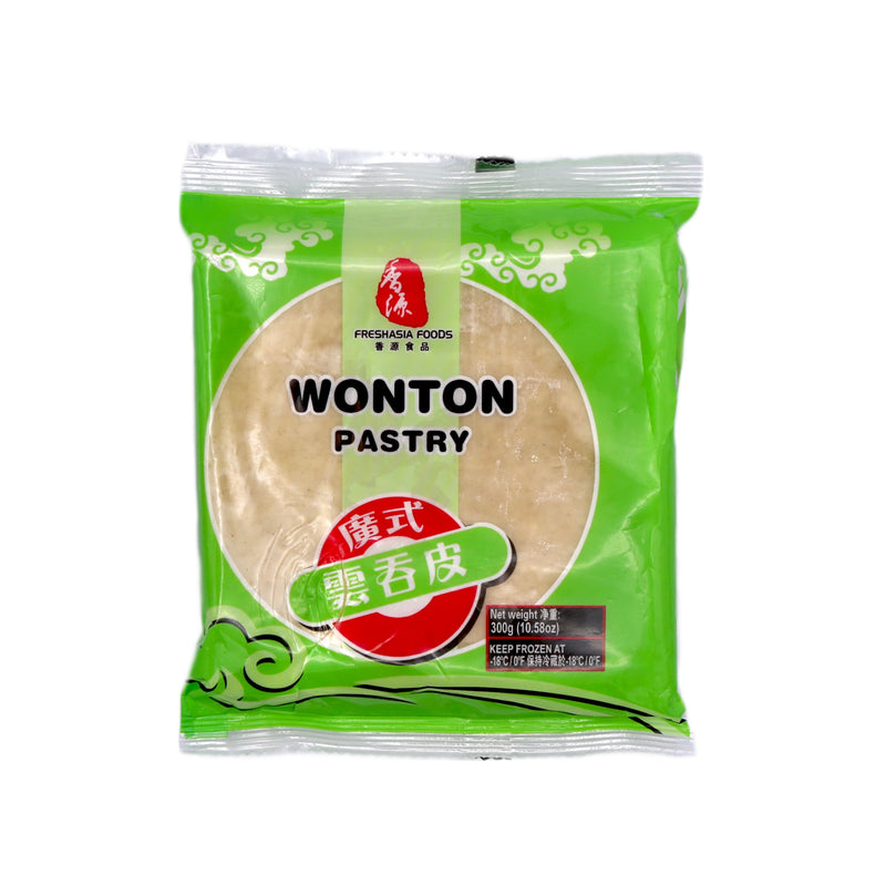 Freshasia Foods Wonton Pastry 廣式雲吞皮 300g (Frozen) | Tuk Tuk Mart