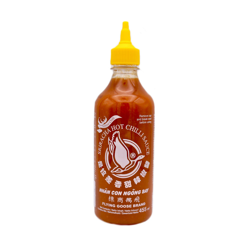 Flying Goose Sriracha Hot Chilli Sauce Yellow Chilli 455ml | Tuk Tuk Mart