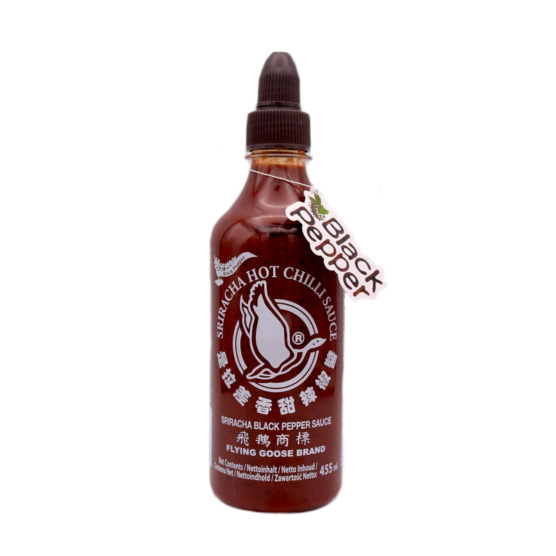 Flying Goose Sriracha Hot Chilli Sauce Black Pepper 455ml | Tuk Tuk Mart