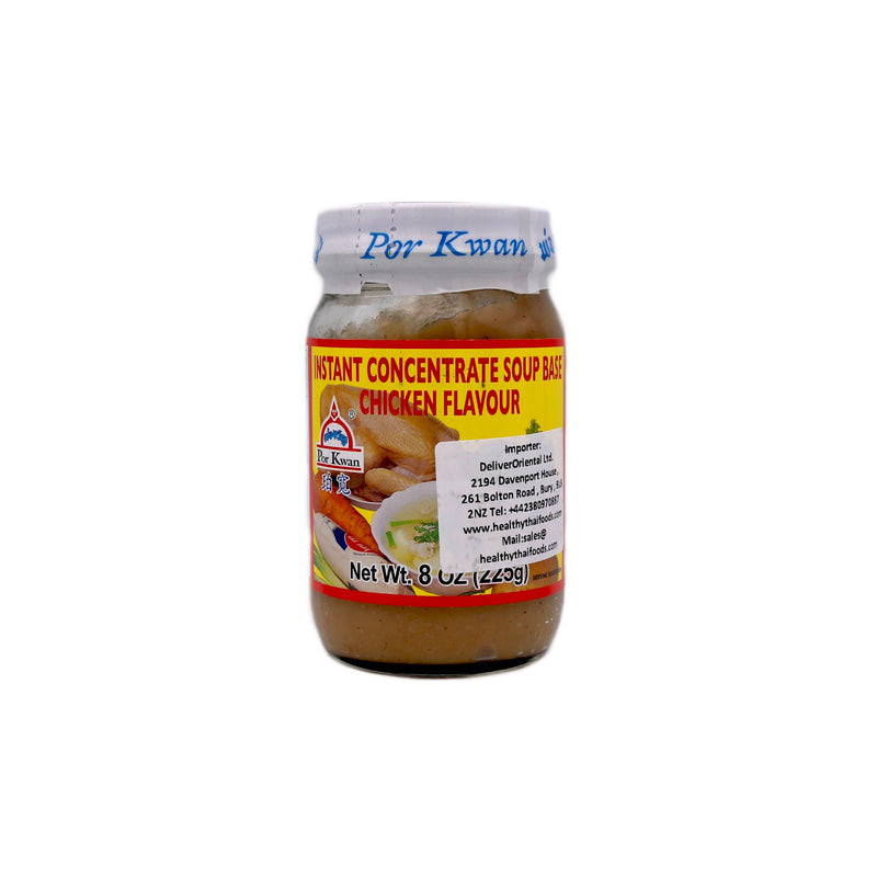 Por Kwan Instant Concentrate Soup Base Chicken Flavour 225g | Tuk Tuk Mart