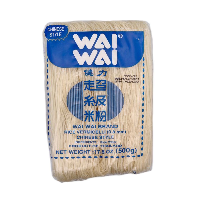 Wai Wai Chinese Style Rice Vermicelli (0.8mm) 500g | Tuk Tuk Mart