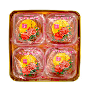 Wing Wah White Lotus Seed Paste Mooncake 榮華白蓮蓉月餅 740g (4x185g) | Tuk Tuk Mart