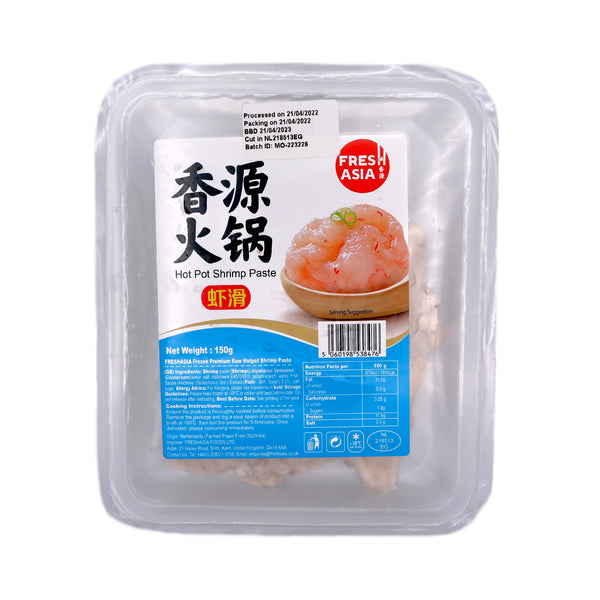 Freshasia Foods Premium Raw Hotpot Shrimp Paste 150g (Frozen) | Tuk Tuk Mart