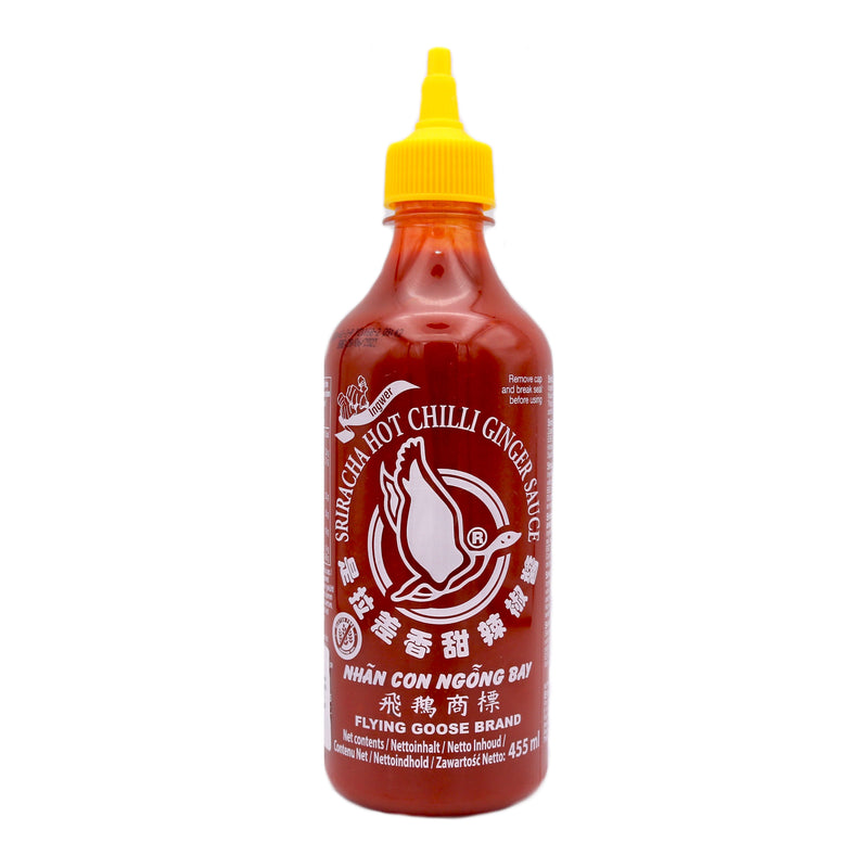 Flying Goose Sriracha Hot Chilli Ginger Sauce (Ingwer) 455ml | Tuk Tuk Mart