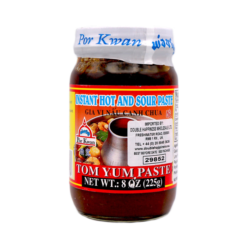 Por Kwan Tom Yum Paste (Instant Hot and Sour Paste) 225g | Tuk Tuk Mart