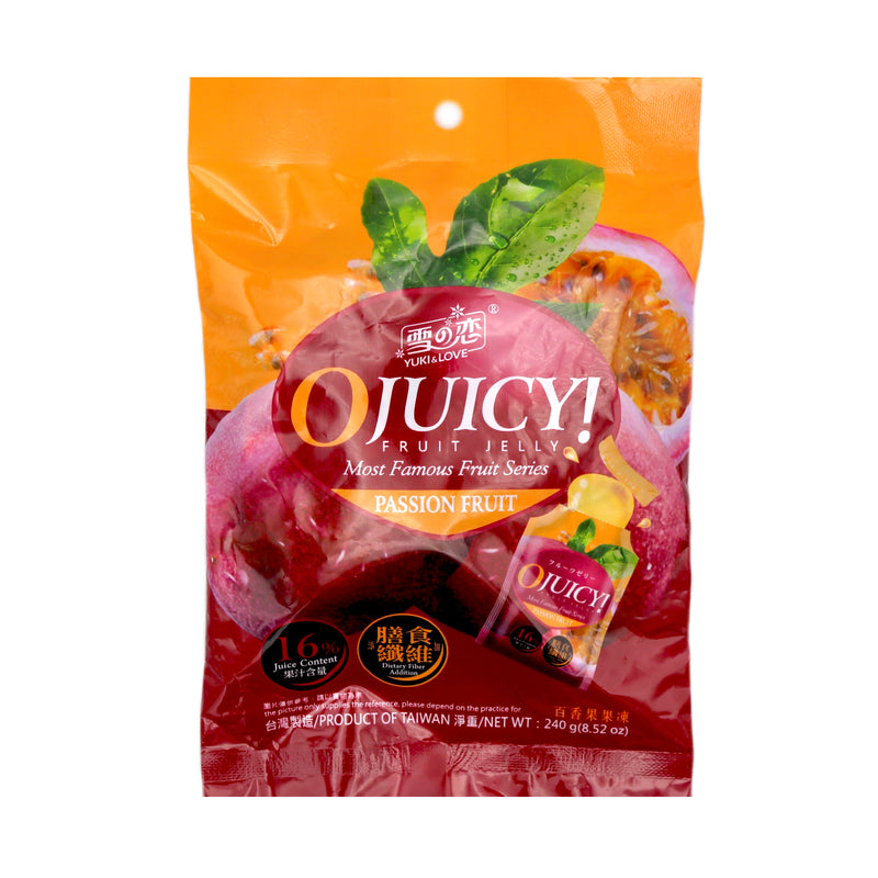 Yuki & Love OJuicy! Fruit Jelly Passion Fruit Flavour 240g | Tuk Tuk Mart