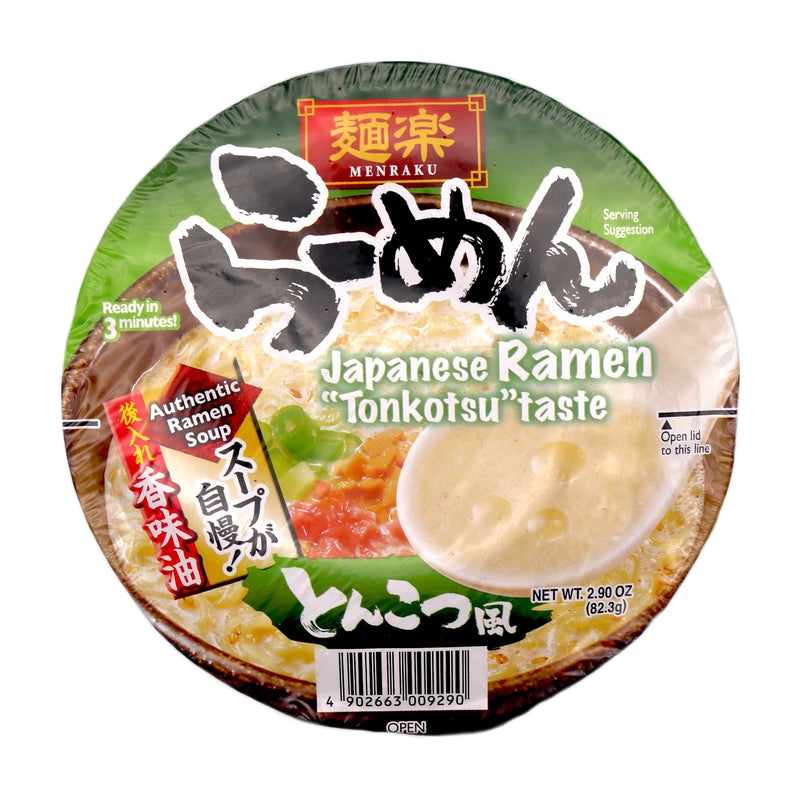 Hikari Menraku Japanese Ramen Tonkotsu Taste (Bowl) 82.3g | Tuk Tuk Mart