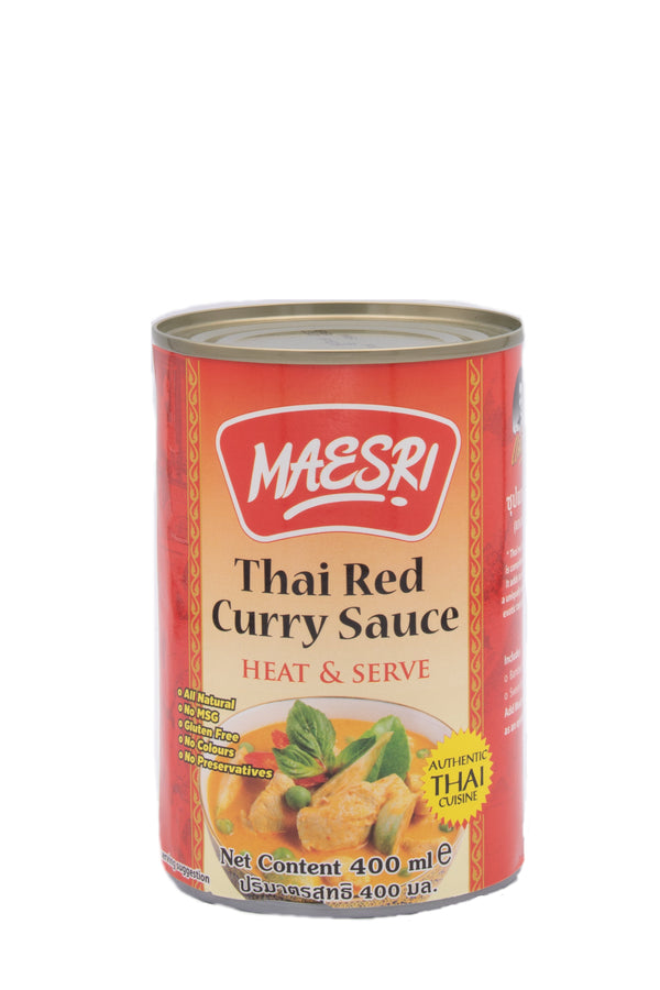 Maesri Thai Red Curry Sauce 400ml | Tuk Tuk Mart