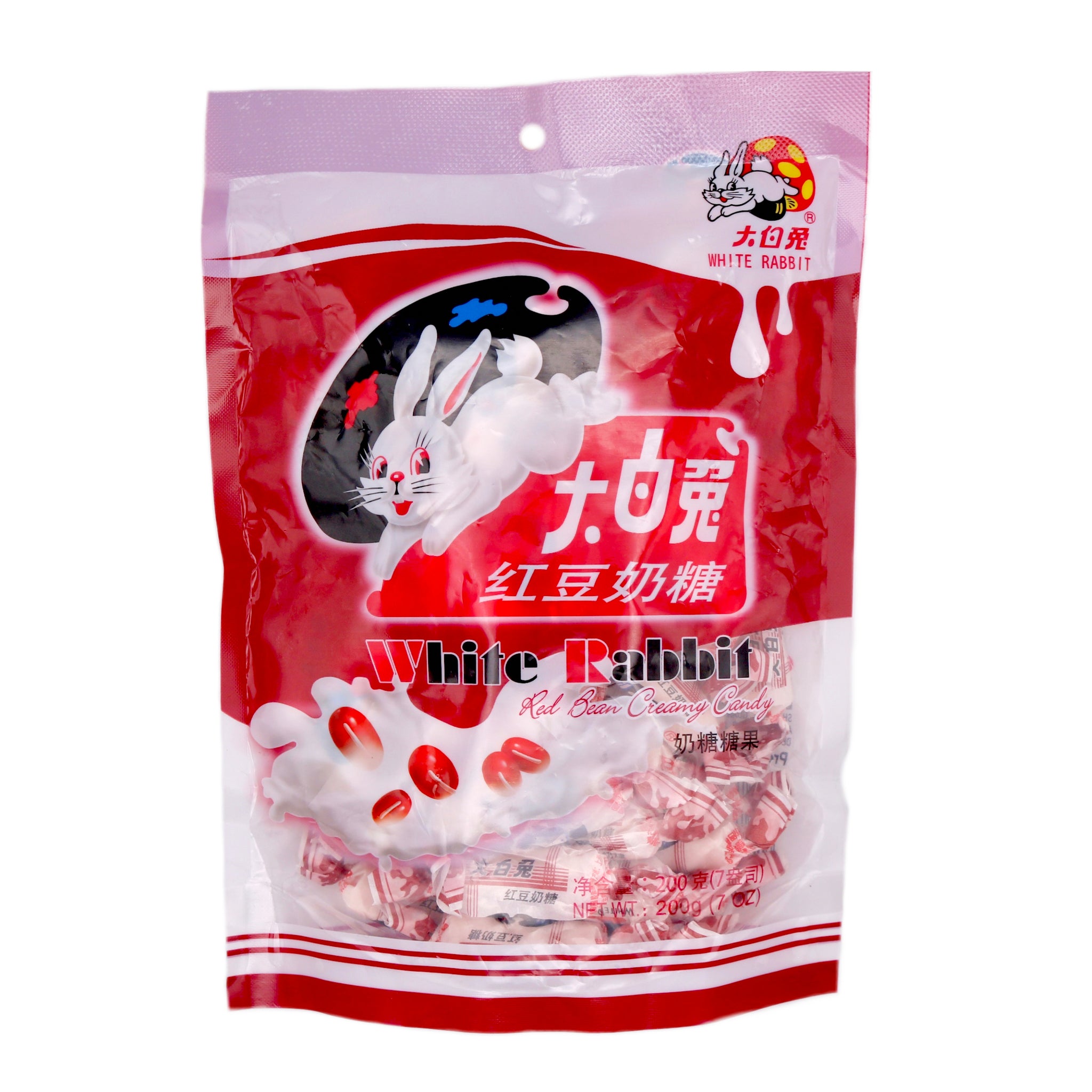 *White Rabbit Red Bean Creamy Candy 大白兔红豆奶糖 200g - Tuk Tuk Mart