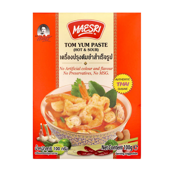 Maesri Tom Yum Paste (Hot & Sour) 100g | Tuk Tuk Mart