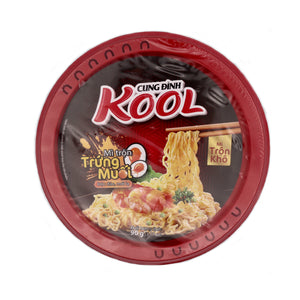 Cung Dinh Kool Brand Vietnamese Instant Noodle (Bowl) Salted Egg Flavour 鹹蛋碗麵 90g | Tuk Tuk Mart