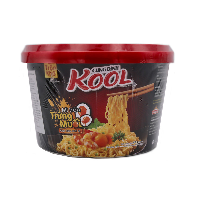 Cung Dinh Kool Brand Vietnamese Instant Noodle (Bowl) Salted Egg Flavour 鹹蛋碗麵 90g | Tuk Tuk Mart