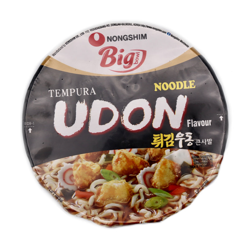 Nongshim Tempura Udon Flavour Instant Noodles Big Bowl 111g | Tuk Tuk Mart