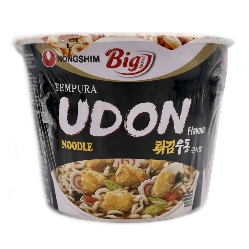 Nongshim Tempura Udon Flavour Instant Noodles Big Bowl 111g | Tuk Tuk Mart