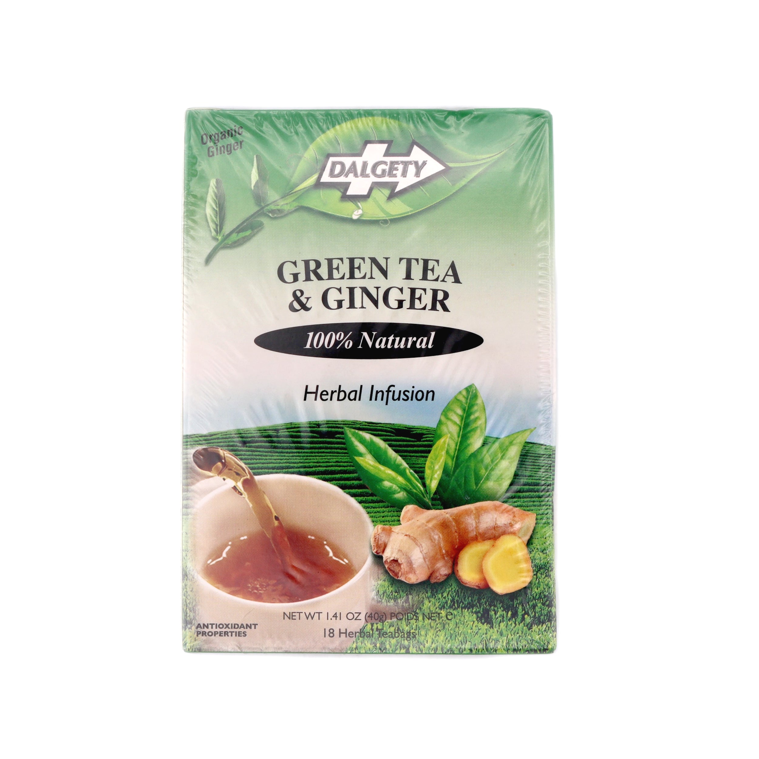 Dalgety Green Tea And Ginger Herbal Infusion 40g 9101