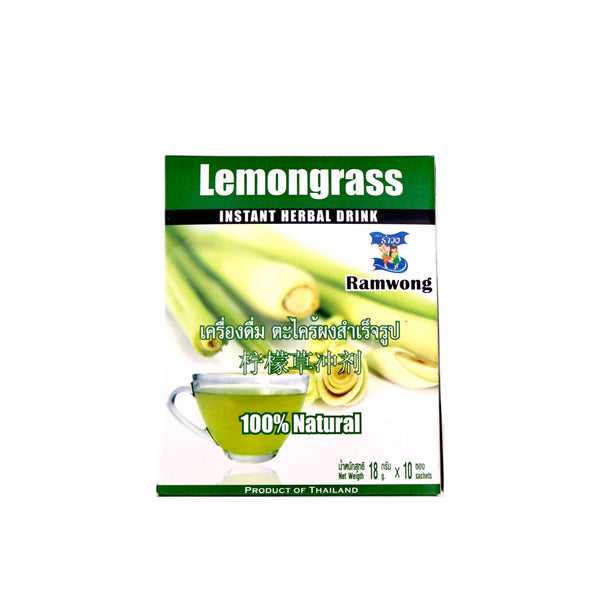 Ramwong Lemongrass Instant Herbal Drink 180g (10X18g). | Tuk Tuk Mart