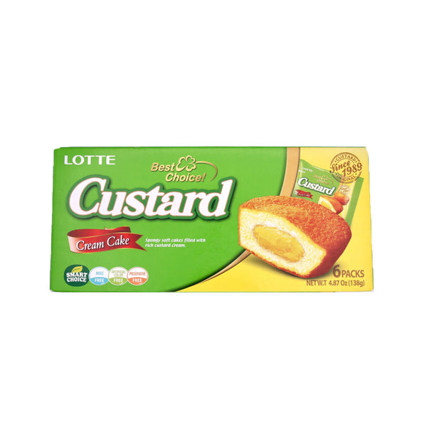 Lotte Cream Cake Custard Flavour 138g | Tuk Tuk Mart