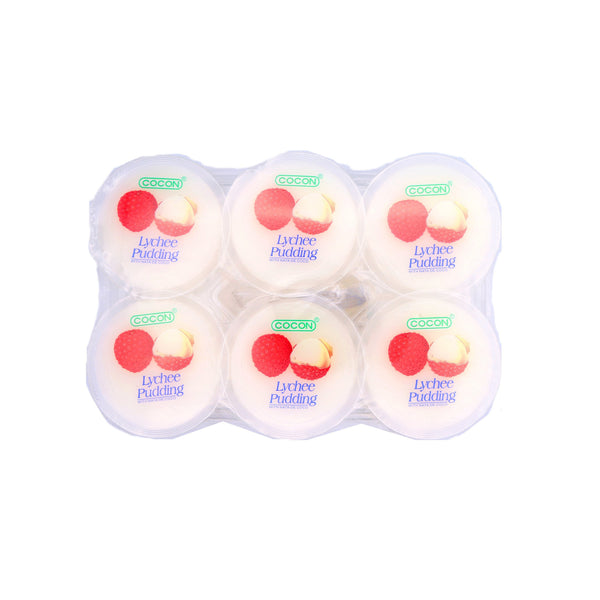 Cocon Lychee Pudding with Nata De Coco 6x118g | Tuk Tuk Mart