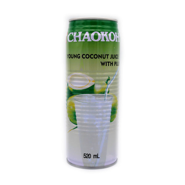 Chaokoh Young Coconut Juice With Pulp 520ml | Tuk Tuk Mart