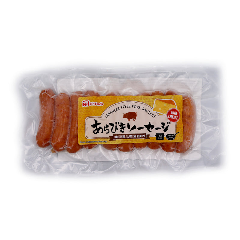 NH Foods Japanese Style Pork Sausages With Cheese 日式脆皮芝士香肠 185g (Frozen) | Tuk Tuk Mart
