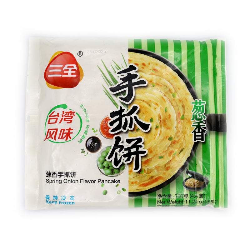 SQ Brand Spring Onion Flavour Pancake  三全葱香手抓饼 320g (Frozen) | Tuk Tuk Mart